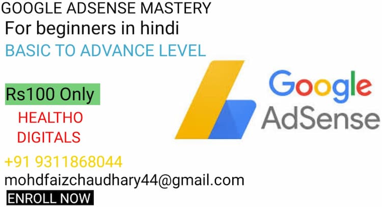 course | Google Adsense Full Course in Details || Basic to advance level || Mohd Faiz Choudhary 